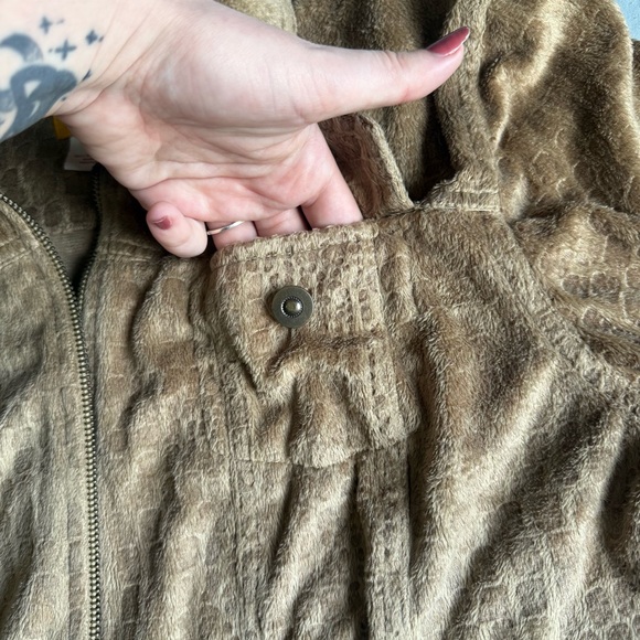Ruby Rd. Plush Tan Zip-Up Jacket - Picture 6 of 8